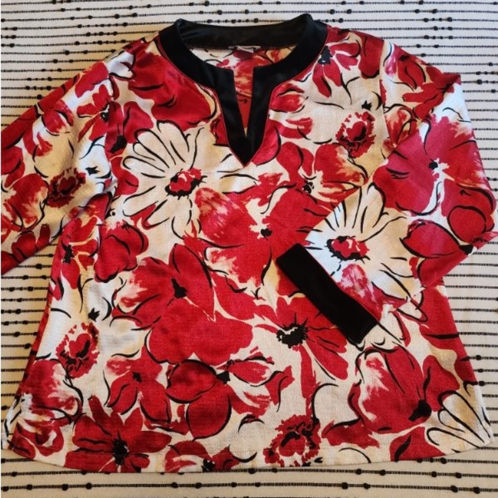 Jones NY Floral Blouse